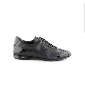 Roberto Botticelli Glossy Black Sneakers